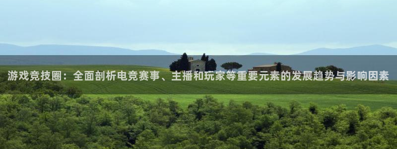 赢咖娱乐娱乐：游戏竞技圈：全面剖析电竞赛事、主播和玩家等重要